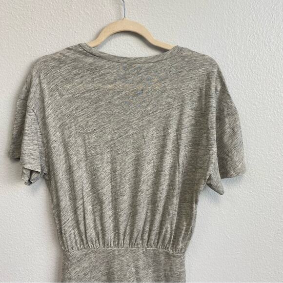 New IRO Brelbloa Jersey Twist Front Lightweight Mini Dress in Light Grey Size XS - Picture 8 of 12